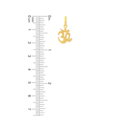 22K Gold Radiant Gold Om Pendant